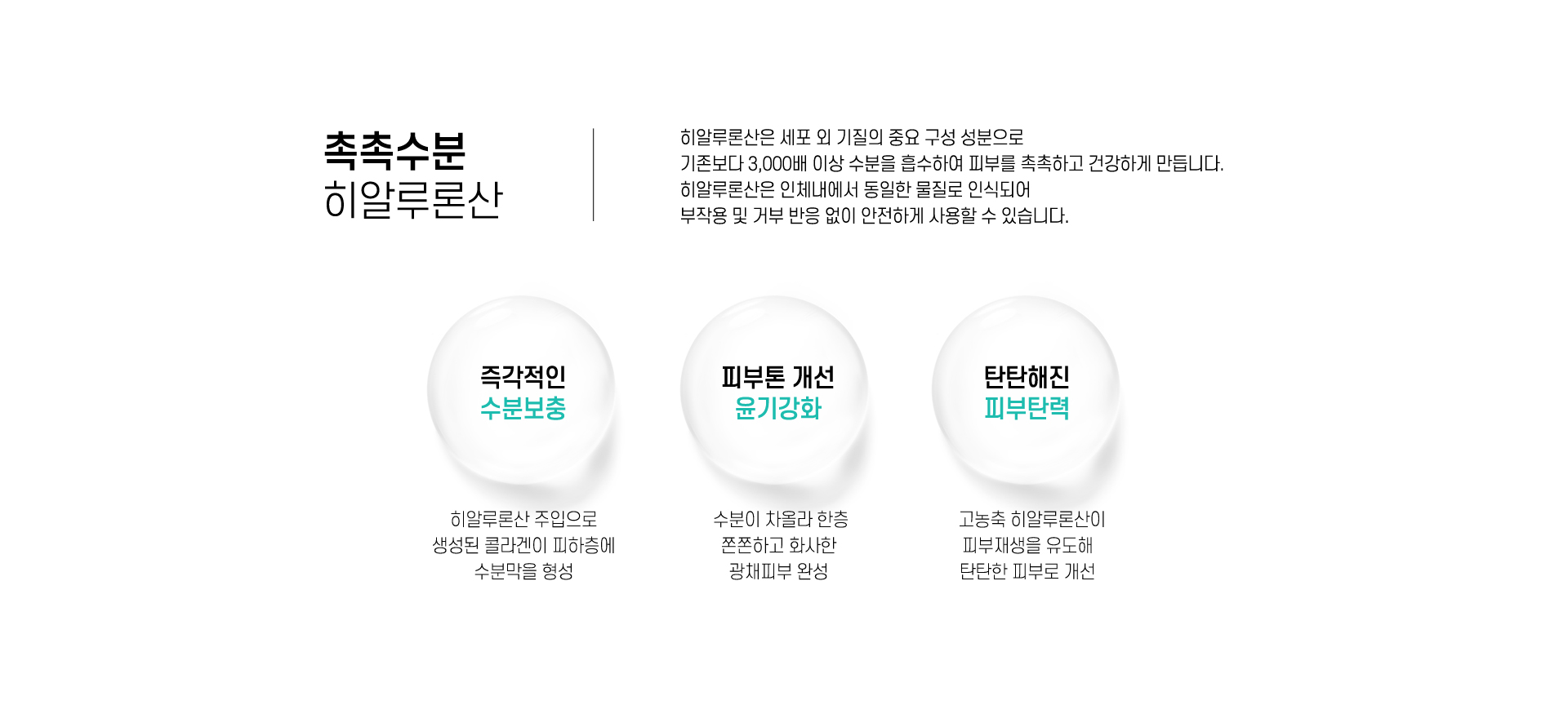 히알루론산 물광주사