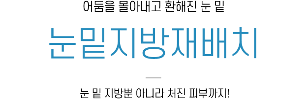 눈밑지방재배치